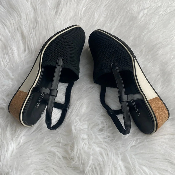 VANELi Womens Grace Round Toe Slip On Wedge Sandals Size 7M - Picture 4 of 5